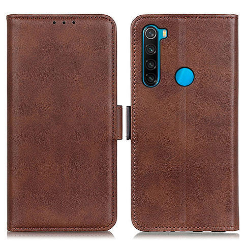 Funda de Cuero Cartera con Soporte Carcasa M15L para Xiaomi Redmi Note 8 (2021) Marron