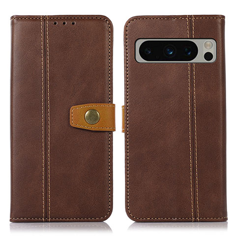 Funda de Cuero Cartera con Soporte Carcasa M16L para Google Pixel 8 Pro 5G Marron