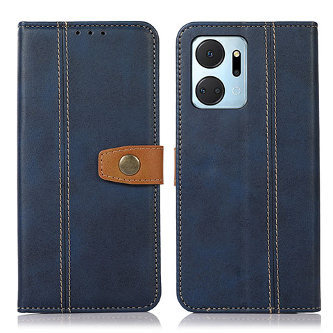 Funda de Cuero Cartera con Soporte Carcasa M16L para Huawei Honor X7a Azul