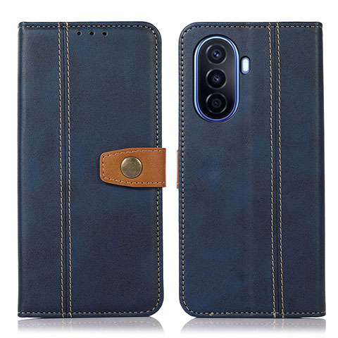 Funda de Cuero Cartera con Soporte Carcasa M16L para Huawei Nova Y70 Azul