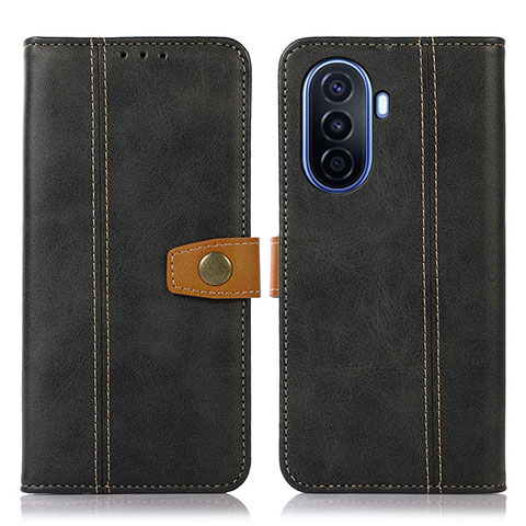 Funda de Cuero Cartera con Soporte Carcasa M16L para Huawei Nova Y71 Negro