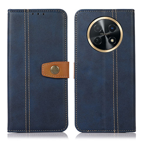 Funda de Cuero Cartera con Soporte Carcasa M16L para Huawei Nova Y91 Azul