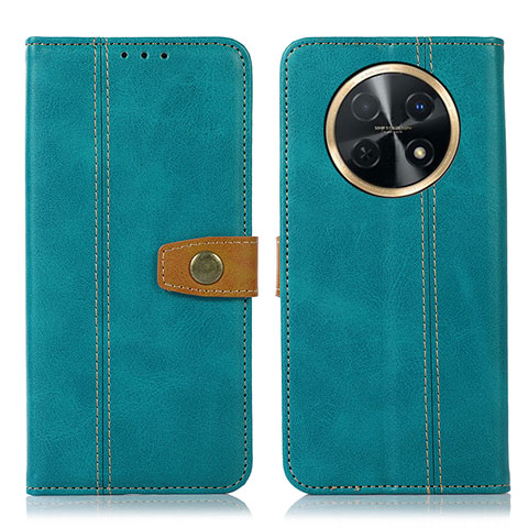 Funda de Cuero Cartera con Soporte Carcasa M16L para Huawei Nova Y91 Verde