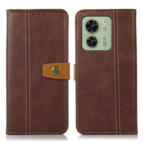 Funda de Cuero Cartera con Soporte Carcasa M16L para Motorola Moto Edge (2023) 5G Marron