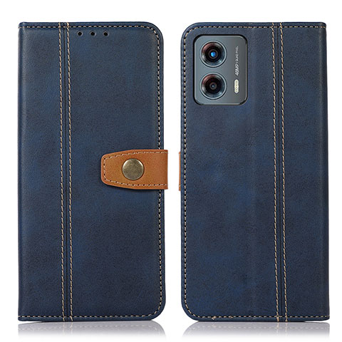 Funda de Cuero Cartera con Soporte Carcasa M16L para Motorola Moto G 5G (2023) Azul