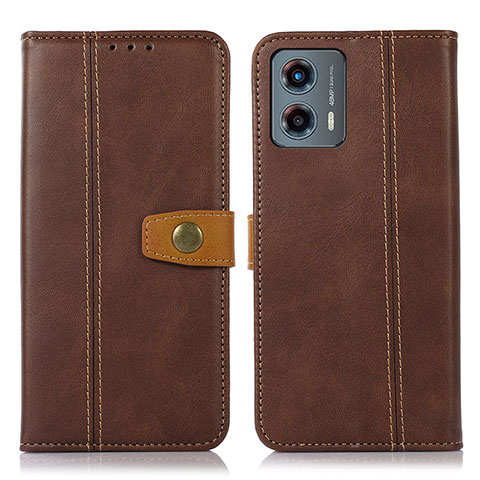 Funda de Cuero Cartera con Soporte Carcasa M16L para Motorola Moto G 5G (2023) Marron