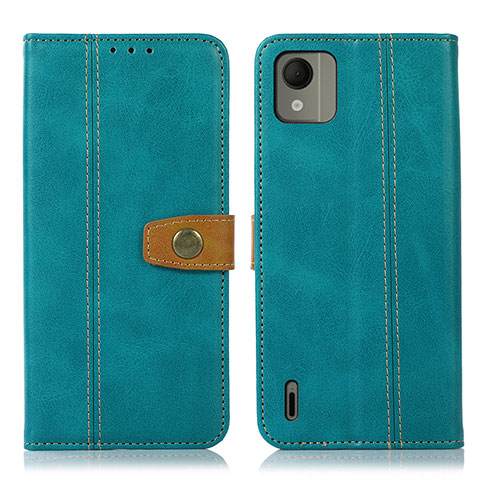 Funda de Cuero Cartera con Soporte Carcasa M16L para Nokia C110 Verde