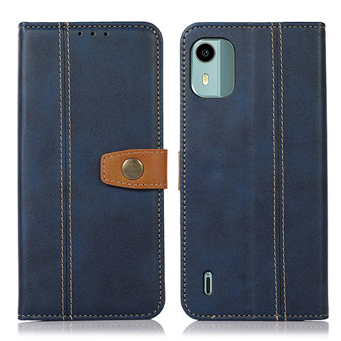 Funda de Cuero Cartera con Soporte Carcasa M16L para Nokia C12 Azul