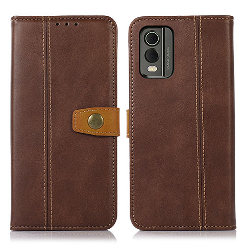 Funda de Cuero Cartera con Soporte Carcasa M16L para Nokia C210 Marron