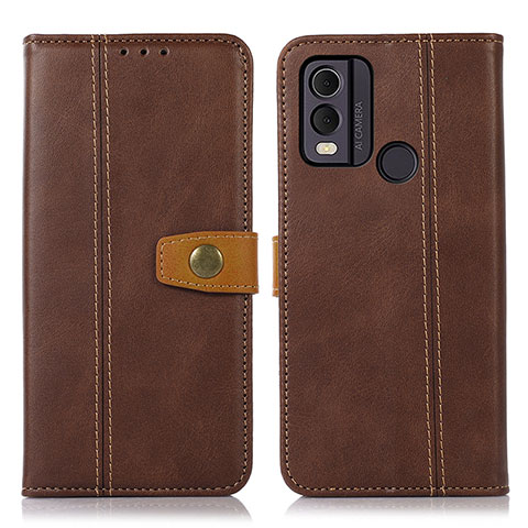 Funda de Cuero Cartera con Soporte Carcasa M16L para Nokia C22 Marron