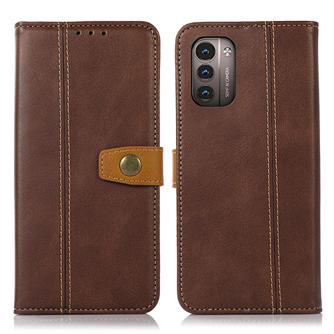 Funda de Cuero Cartera con Soporte Carcasa M16L para Nokia G11 Marron