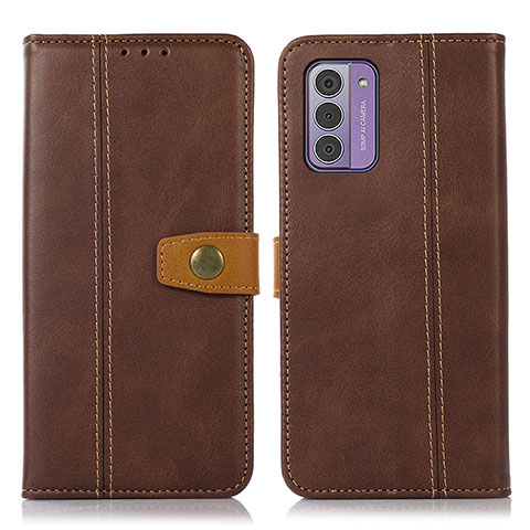 Funda de Cuero Cartera con Soporte Carcasa M16L para Nokia G42 5G Marron