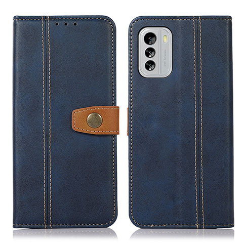 Funda de Cuero Cartera con Soporte Carcasa M16L para Nokia G60 5G Azul