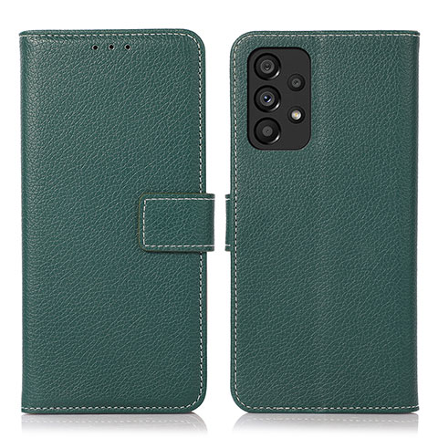 Funda de Cuero Cartera con Soporte Carcasa M16L para Samsung Galaxy A53 5G Verde