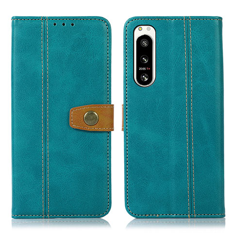 Funda de Cuero Cartera con Soporte Carcasa M16L para Sony Xperia 5 IV Verde