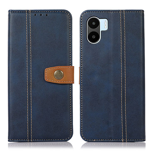 Funda de Cuero Cartera con Soporte Carcasa M16L para Xiaomi Poco C51 Azul