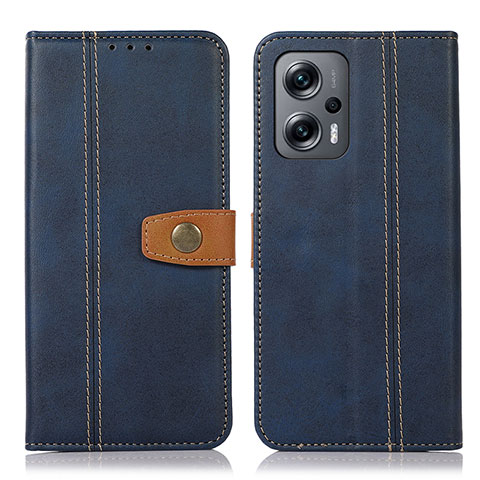 Funda de Cuero Cartera con Soporte Carcasa M16L para Xiaomi Redmi K50i 5G Azul