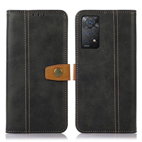 Funda de Cuero Cartera con Soporte Carcasa M16L para Xiaomi Redmi Note 11 Pro 5G Negro