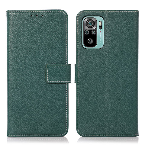 Funda de Cuero Cartera con Soporte Carcasa M16L para Xiaomi Redmi Note 11 SE India 4G Verde