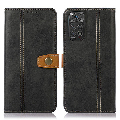 Funda de Cuero Cartera con Soporte Carcasa M16L para Xiaomi Redmi Note 11S 4G Negro