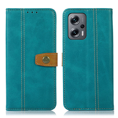 Funda de Cuero Cartera con Soporte Carcasa M16L para Xiaomi Redmi Note 11T Pro+ Plus 5G Verde