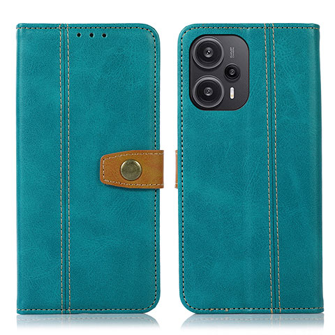 Funda de Cuero Cartera con Soporte Carcasa M16L para Xiaomi Redmi Note 12 Turbo 5G Verde