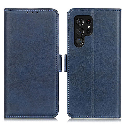 Funda de Cuero Cartera con Soporte Carcasa M29L para Samsung Galaxy S21 Ultra 5G Azul