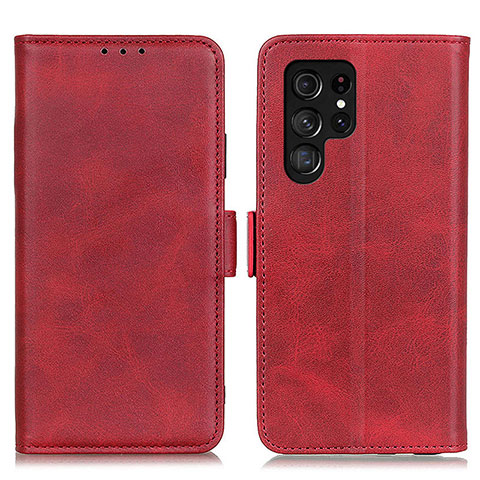 Funda de Cuero Cartera con Soporte Carcasa M29L para Samsung Galaxy S25 Ultra 5G Rojo