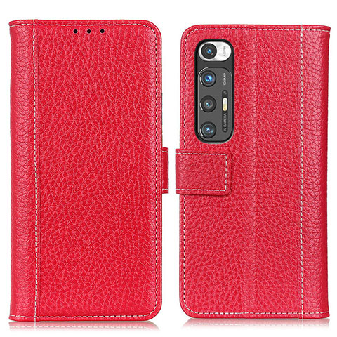 Funda de Cuero Cartera con Soporte Carcasa ML14 para Xiaomi Mi 10S 5G Rojo