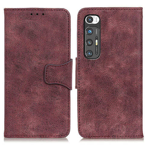 Funda de Cuero Cartera con Soporte Carcasa ML3 para Xiaomi Mi 10S 5G Morado