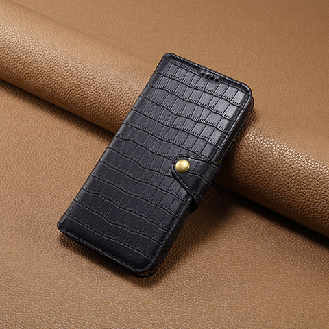 Funda de Cuero Cartera con Soporte Carcasa MT4 para Apple iPhone 15 Pro Negro