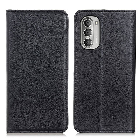 Funda de Cuero Cartera con Soporte Carcasa N01P para Motorola Moto G Stylus (2022) 4G Negro