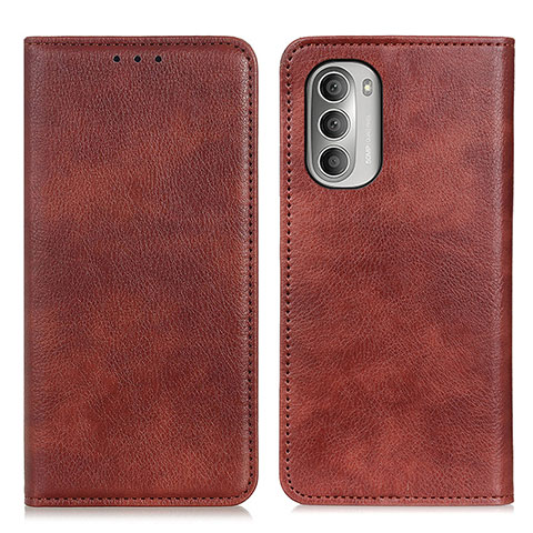 Funda de Cuero Cartera con Soporte Carcasa N01P para Motorola Moto G Stylus (2022) 5G Marron