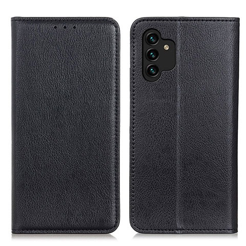 Funda de Cuero Cartera con Soporte Carcasa N01P para Samsung Galaxy A13 4G Negro