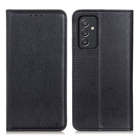 Funda de Cuero Cartera con Soporte Carcasa N01P para Samsung Galaxy A15 4G Negro