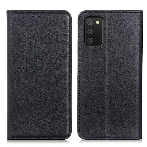 Funda de Cuero Cartera con Soporte Carcasa N01P para Samsung Galaxy M02s Negro