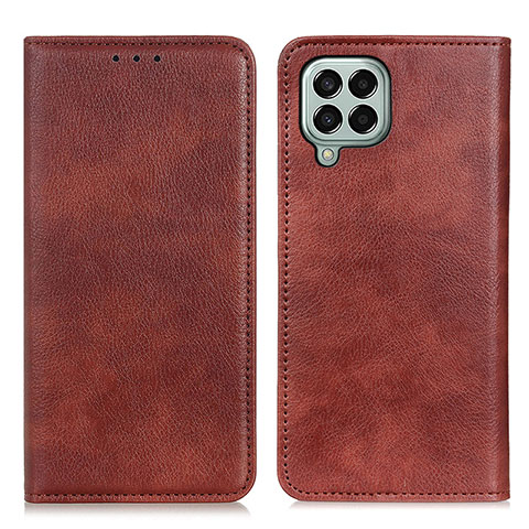 Funda de Cuero Cartera con Soporte Carcasa N01P para Samsung Galaxy M33 5G Marron