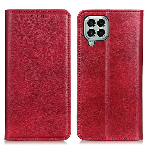 Funda de Cuero Cartera con Soporte Carcasa N01P para Samsung Galaxy M33 5G Rojo