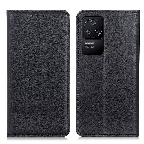 Funda de Cuero Cartera con Soporte Carcasa N01P para Xiaomi Redmi K40S 5G Negro