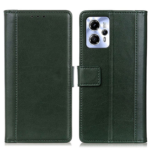 Funda de Cuero Cartera con Soporte Carcasa N02P para Motorola Moto G53 5G Verde