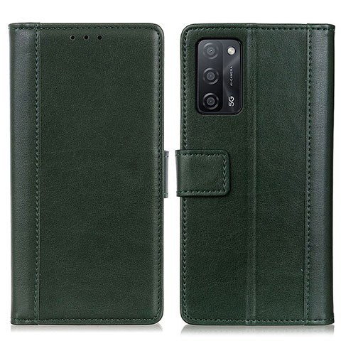 Funda de Cuero Cartera con Soporte Carcasa N02P para Oppo A53s 5G Verde