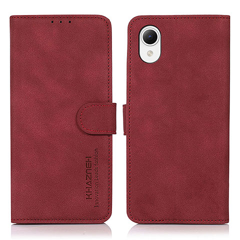 Funda de Cuero Cartera con Soporte Carcasa N02P para Samsung Galaxy A23s Rojo