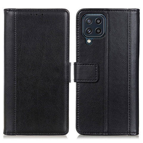 Funda de Cuero Cartera con Soporte Carcasa N02P para Samsung Galaxy M32 4G Negro