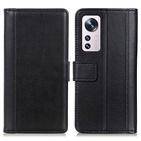 Funda de Cuero Cartera con Soporte Carcasa N02P para Xiaomi Mi 12 Lite 5G Negro