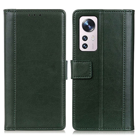 Funda de Cuero Cartera con Soporte Carcasa N02P para Xiaomi Mi 12 Lite 5G Verde