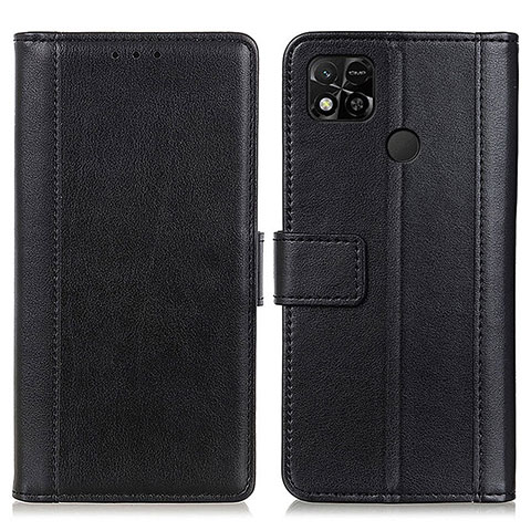 Funda de Cuero Cartera con Soporte Carcasa N02P para Xiaomi POCO C31 Negro