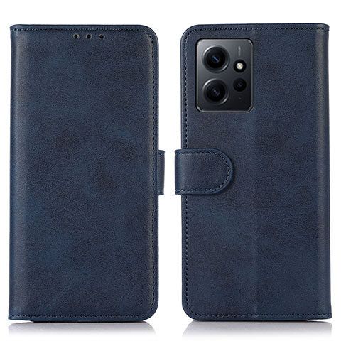 Funda de Cuero Cartera con Soporte Carcasa N02P para Xiaomi Redmi Note 12 4G Azul