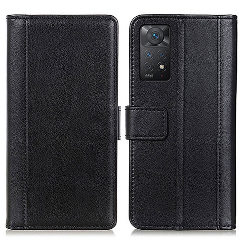 Funda de Cuero Cartera con Soporte Carcasa N02P para Xiaomi Redmi Note 12 Pro 4G Negro