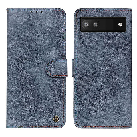 Funda de Cuero Cartera con Soporte Carcasa N03P para Google Pixel 7a 5G Azul