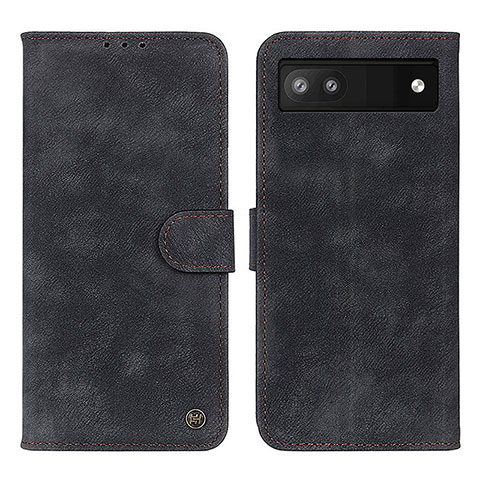 Funda de Cuero Cartera con Soporte Carcasa N03P para Google Pixel 7a 5G Negro